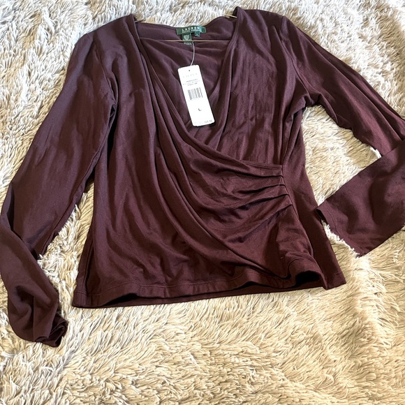 Lauren Ralph Lauren Tops - 🔴SALE🔴Lauren Ralph Lauren Long sleeve Wrap front Large